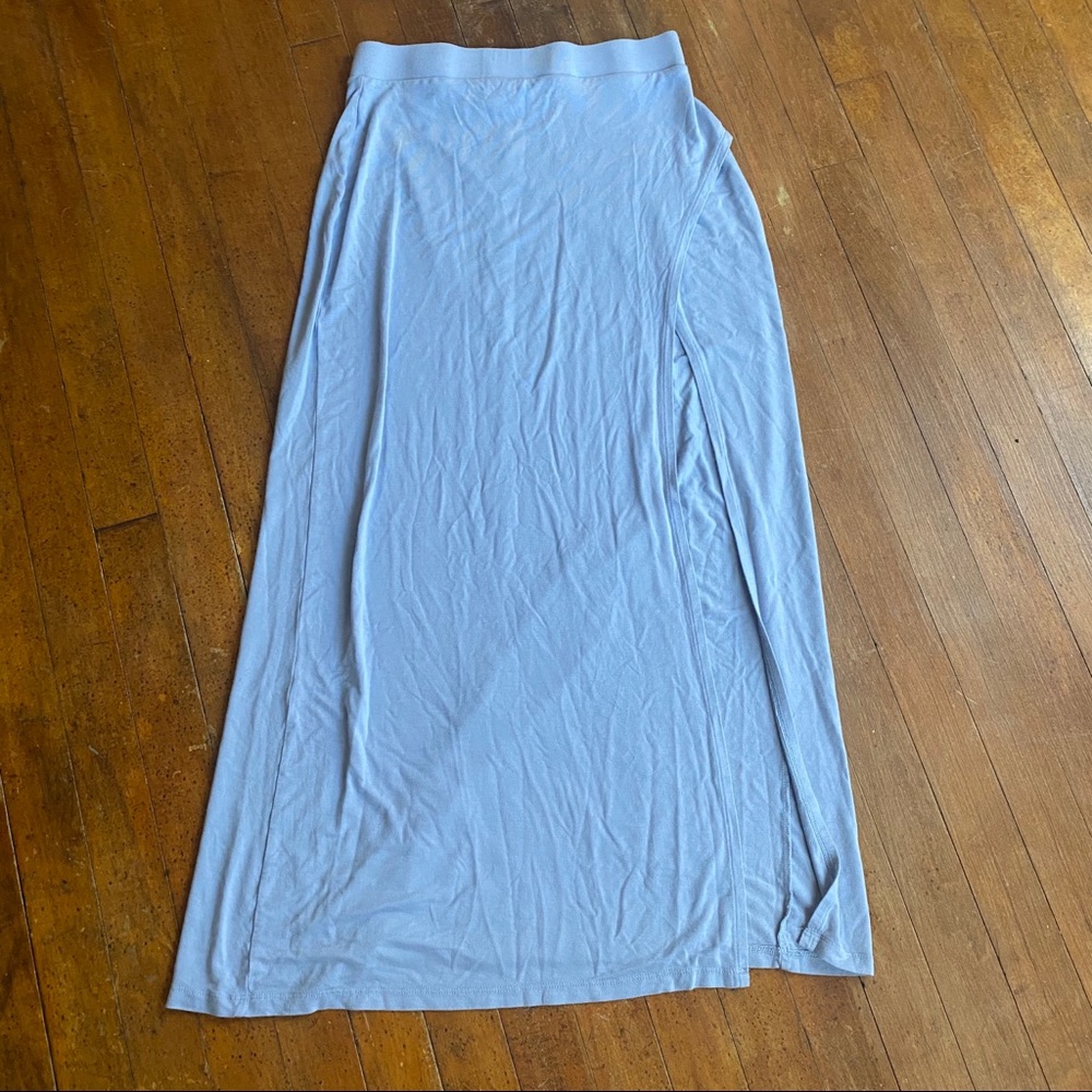 Baby blue maxi skirt